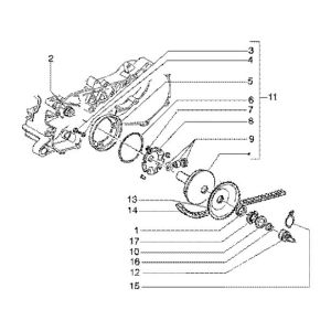 Variator Gilera Runner 180cc FXR 2-stroke