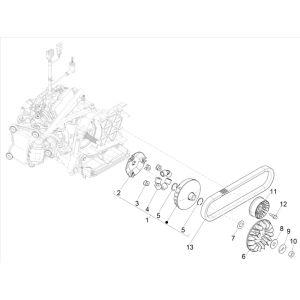 Vespa GTS 300 HPE 4T 4V IE ABS E4 2019 Variator (EMEA)