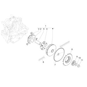 Vespa Primavera 4-stroke 3V variator (Euro5 injection IGET)