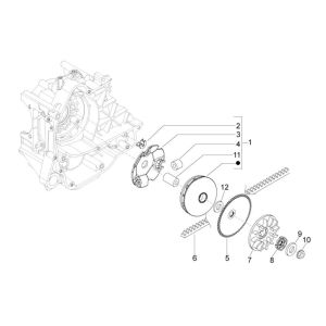 Variator Vespa Lx 25km 4-stroke 2-valve