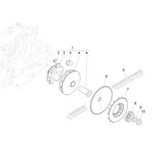 Variator Vespa Sprint 4-stroke 3-valve (euro4 injection IGET)