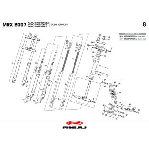 Suspension 2 Rieju MRX P-up black 2008 2-Stroke