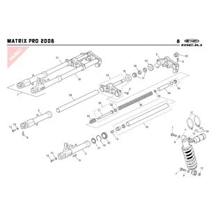 Suspension 2 Rieju Rs2 pro black 2009 2-stroke