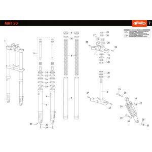 Suspension Rieju MRT enduro white 2010 2-stroke
