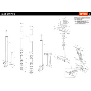 Suspension Rieju MRT pro enduro green 2010 2-stroke