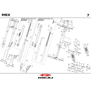 Suspension Rieju MRX blue 2004 2-Stroke
