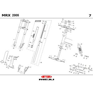 Suspension Rieju MRX blue 2006 2-Stroke