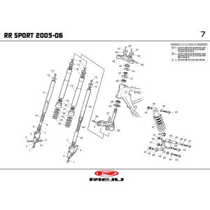 Suspension Rieju RR red 2007 2-Stroke