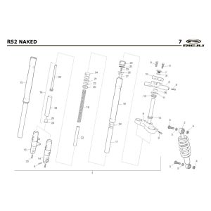 Suspension Rieju Rs2 Naked black 2005 2-stroke