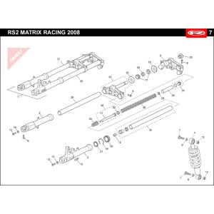 Suspension Rieju Rs2 racing blue 2010 2-stroke