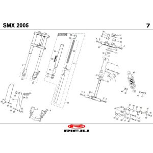Suspension Rieju SMX red 2006 2-stroke
