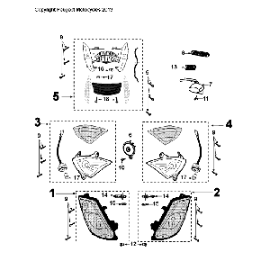Lighting Peugeot Citystar 50 Black