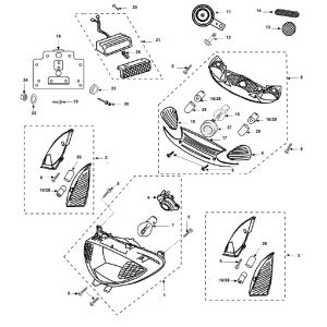 Lighting Peugeot Vivacity 2 E2 2-Stroke