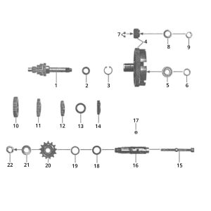 Gearbox Zundapp GTS 50 517-40L5
