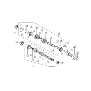 Gearbox Kymco Nexxon 4-stroke dark grey