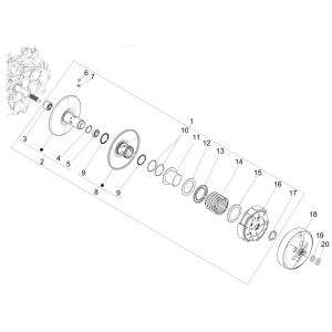 Vespa GTS 125 4T E5 ABS 2021 powered pulley (EMEA)