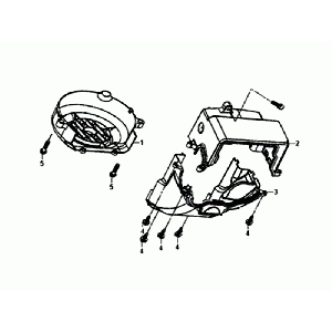 SYM Fiddle III Euro4 flywheel cover