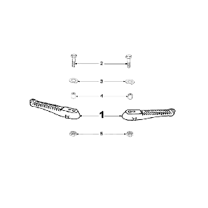 Footrest Peugeot Speedfight 2 LC silver