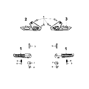 Footrest Peugeot Speedfight 4 4-stroke Black