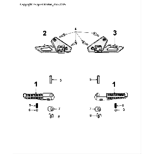 Footrest Peugeot Speedfight 4 LC black/blue