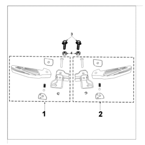 Voetsteun Peugeot Tweet 125 E3 2010-2013
