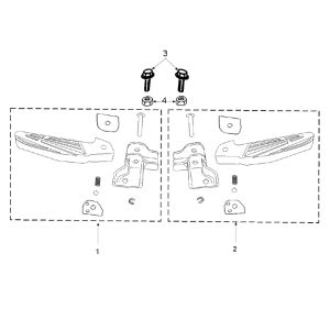 Footrest Peugeot Tweet 4-stroke