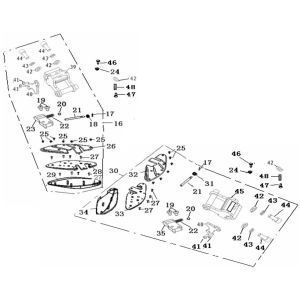 Footrests Generic Ideo white 2010 2-stroke
