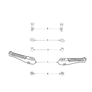 Footrests Peugeot Speedfight 2 LC E2 2-Stroke