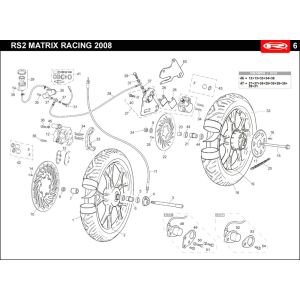 Front rear wheel Rieju Rs2 racing blue 2010 2-stroke