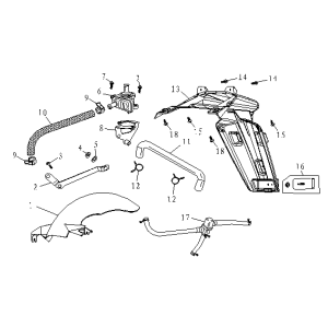 Front Rear Fender China fox blue matt