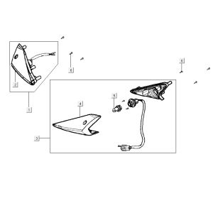 front turn signals Kymco Agility RS 4-stroke black 11