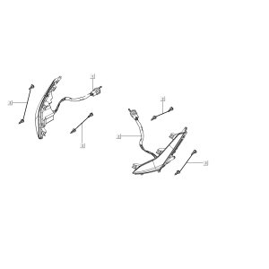 front Turn Signal Kymco People S 50i E4 Blue