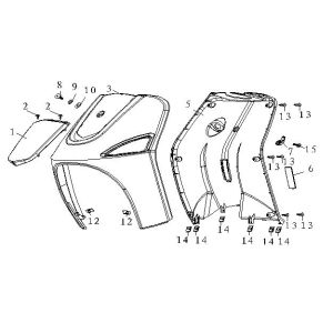 Front hood - Legshield AGM Fashion blue