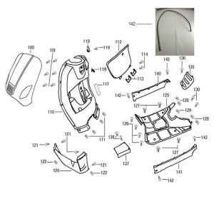 Voorkap - Beenschild - Zijskirts AGM VX50i