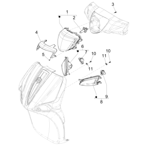 Front lights - Piaggio Liberty 50 4-stroke turn signals