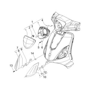 Turn signal Piaggio Fly 4-stroke