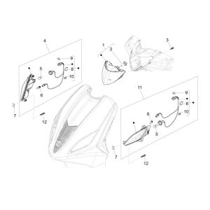 Turn signal Piaggio New Fly 4-stroke 4-valve