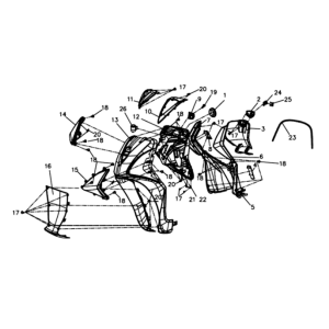 Faceplate/plating Sym Symphony ST E3 White (WH-006)