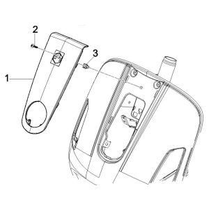 Front plate Vespa GTV 250 4T 4V IE