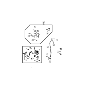 Front brake Kymco Agility Delivery 4-stroke euro4 black