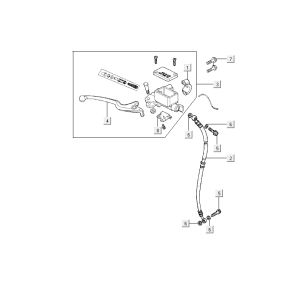 Front brake Kymco Agility Fat 12' 4-stroke blue