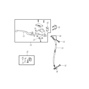 Front brake kymco agility FR 12' 4-stroke euro4 white