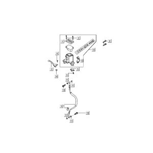Front brake Kymco Filly 4-stroke silver