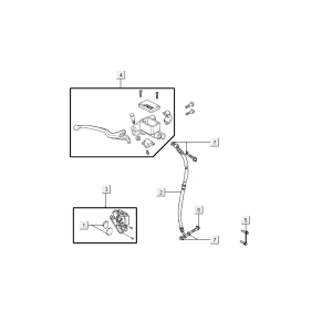 Front brake Kymco VP50i injection euro 4 renault brown