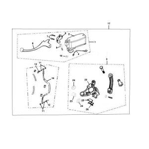 Front brake Neco Borsalino Uno 4-stroke