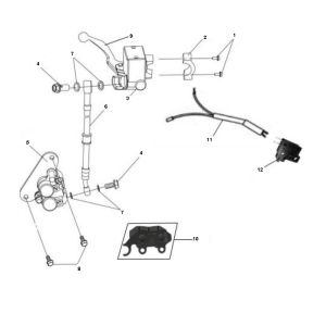 Front brake Sym Jet Sport-X 2-stroke