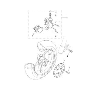 Front brake Yamaha Aerox 2-stroke