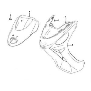 Front cover Peugeot V-clic 4-stroke