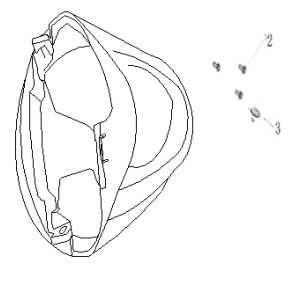 Front fender China Ape50 brown