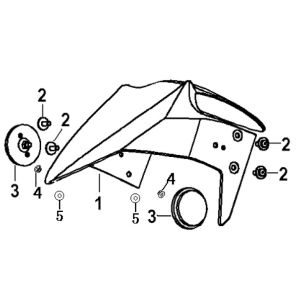 Front fender Generic Xor competition 2009 2-stroke